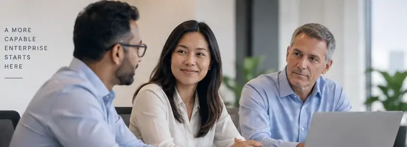 Business teams collaborating across organizational boundaries